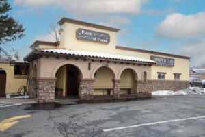Fat Olives restaurant front view of building