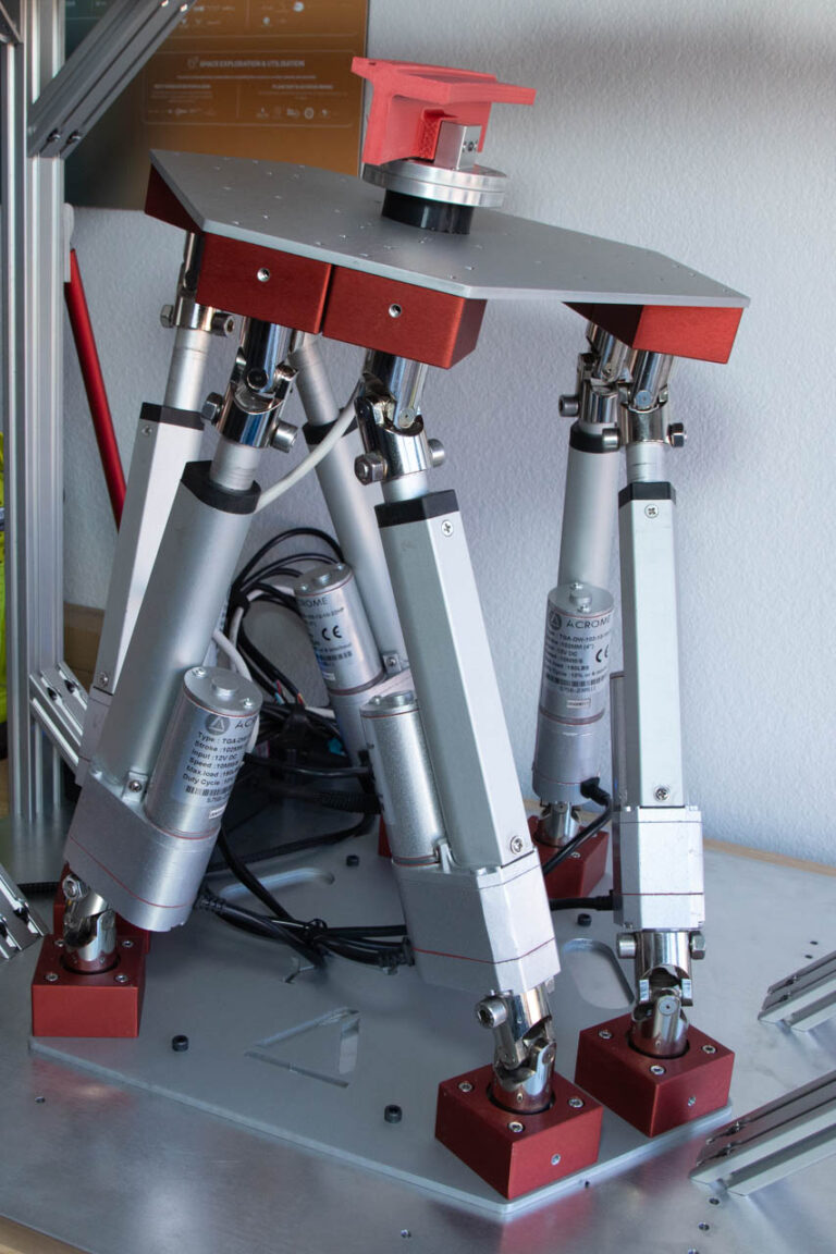 A Katalyst remote control robot that allows for updating an already orbiting satellite.