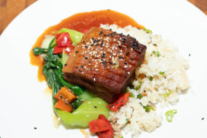 Laura Chamberlin's amazing food.